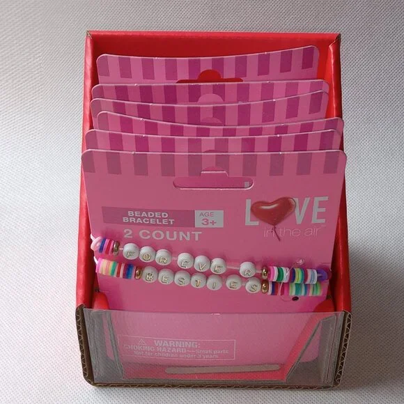 12 New Childrens Beaded Bracelets, NIB, Forever, Besties, Brave, Fearless - Picture 7 of 7